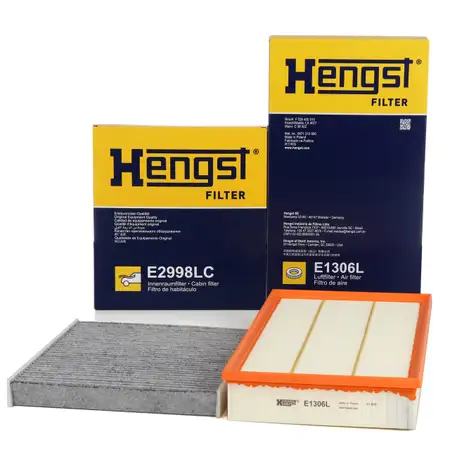 HENGST Innenraumfilter + Luftfilter f&uuml;r AUDI RS3 RSQ3 TTRS VW Passat B8 2.0 TDI 4motion