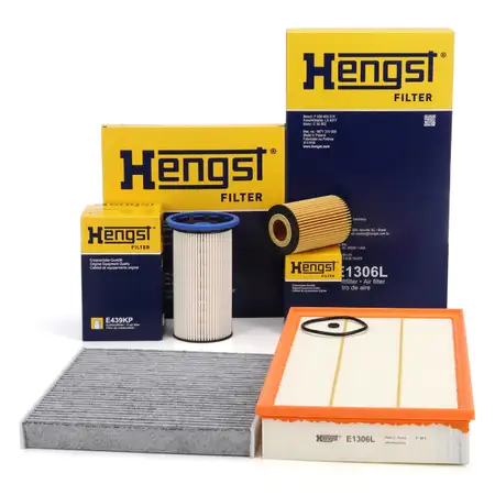HENGST Filterset 4-tlg f&uuml;r SKODA Kodiaq NS NV RS VW Passat B8 Tiguan 2.0 TDI 4motion 240