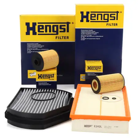 HENGST Filterset Filterpaket 4-tlg f&uuml;r MERCEDES-BENZ E-Klasse W210 S210 E200/220CDI OM611
