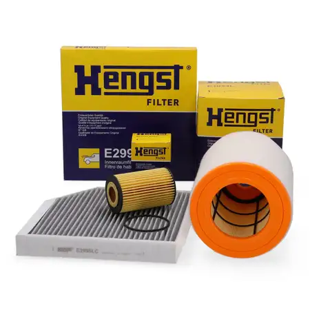 HENGST Filterset Filterpaket f&uuml;r AUDI A6 C7 A7 4G 3.0 TFSI 333 PS bis 07.2016