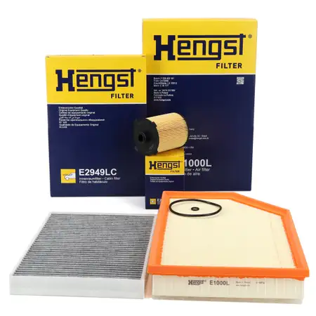 HENGST Filterset 3-tlg f&uuml;r VOLVO S60 2 S80 2 V60 1 V70 3 XC60 1 XC70 2 T2-6 D2-5