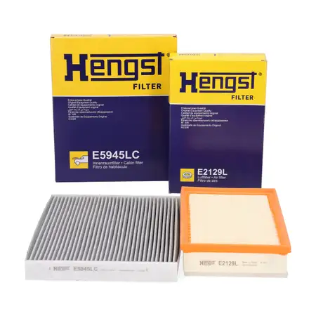 HENGST Innenraumfilter + Luftfilter f&uuml;r VOLVO XC40 T4 / T5 Plug-in Hybrid 194/211/262 PS