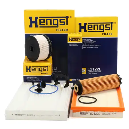 HENGST Filterset 4-tlg f&uuml;r MERCEDES V-Klasse Vito Marco Polo W447 OM654 mit HENGST-System