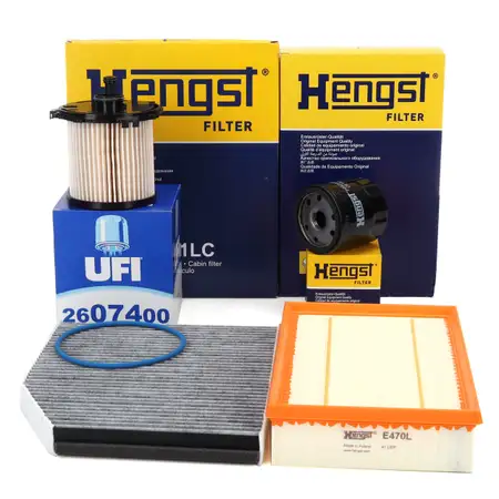 HENGST Filterset Filterpaket 4-tlg f&uuml;r FORD Transit V363 2.2 TDCi mit Heckantrieb/Allrad