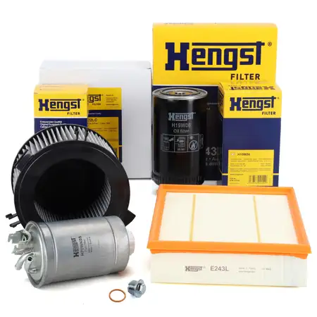 HENGST Filter-Set 4-tlg f&uuml;r VW Transporter T4 2.4 D 2.5 TDI ab 09.1995