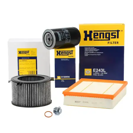HENGST Filter-Set 3-tlg f&uuml;r VW Transporter T4 2.5 + 2.4 D + 2.5 TDI ab 09.1995