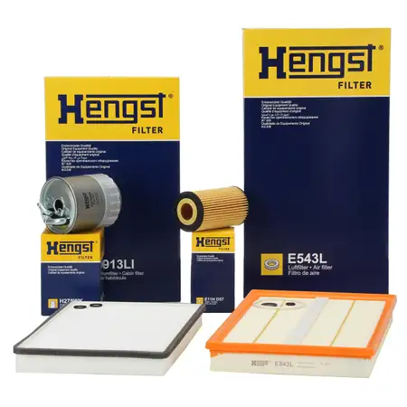 HENGST Filter-Set 4-tlg f&uuml;r MERCEDES Viano CDI 2.0/2.2 Vito/Mixto 109/111/115CDI OM646
