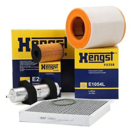 HENGST Filter-Set 4-tlg f&uuml;r AUDI A6 C7 A7 4G 3.0 TDI 204-313 PS bis 04./08.2014