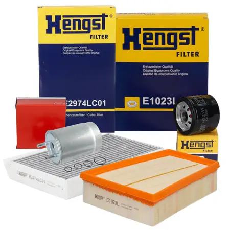HENGST Filter-Set 4-tlg f&uuml;r RENAULT Megane 3 Fluence 1.5 dCi 86-110 PS