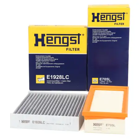 HENGST Innenraumfilter + Luftfilter f&uuml;r MITSUBISHI Colt 6 SMART ForFour 454 1.1 1.3 1.5