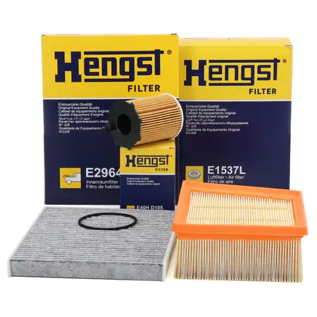 HENGST Filterset 3-tlg f&uuml;r FORD Fiesta 7 MK7 Tourneo/Transit Courier B460 1.5 TDCi/EcoBlue