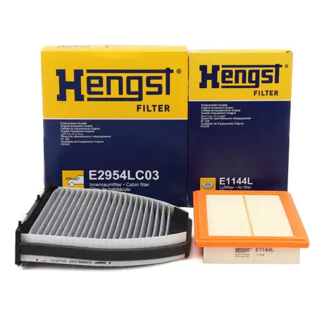 HENGST Innenraumfilter + Luftfilter f&uuml;r MERCEDES W204 S204 C204 W212 S212 C207 A207 M274