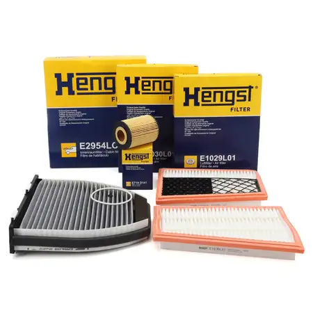 HENGST Filterset 3-tlg f&uuml;r MERCEDES C-Klasse W204 S204 GLK X204 320/350CDI OM642 224 PS