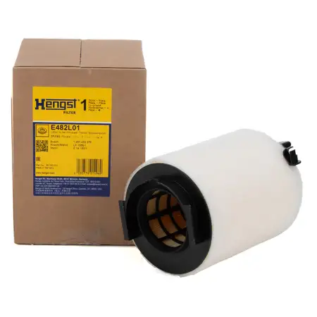 HENGST E482L01 Luftfilter f&uuml;r VW Golf 5 6 AUDI SEAT Leon SKODA Octavia 1.2-2.0 1TD129620