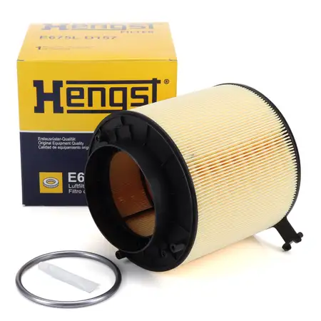 HENGST E675LD157 Luftfilter f&uuml;r AUDI A4 B8 A5 8T 8F Q5 8R 3.2 FSI 3.0 TFSI S4 S5 SQ5 TFSI