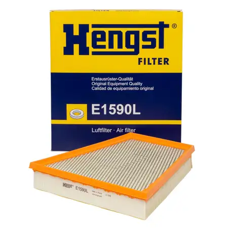HENGST E1590L Luftfilter f&uuml;r PORSCHE 718 Boxster Cayman (982) 2.0 2.5 S / GTS 982129620B