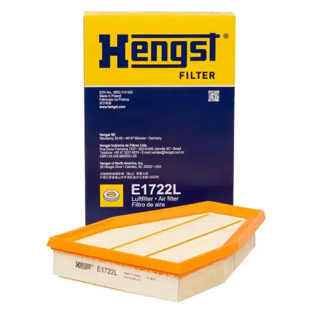 HENGST E1722L Luftfilter f&uuml;r PORSCHE 991 3.4/3.8 Carrera 3.8/4.0 GT3 99111013000