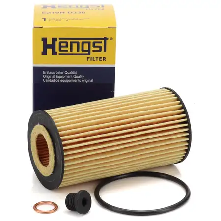 HENGST E219HD330 &Ouml;lfilter + Schraube AUDI A4 B9 A5 F5 A6 C8 A7 A8 Q5 Q7 Q8 3.0/45/50 TDI
