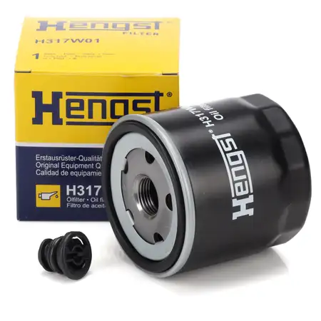 HENGST H317W01 &Ouml;lfilter Motor&ouml;lfilter + Schraube f&uuml;r AUDI A4 8W B9 A5 F5 1.4 TFSI 150 PS