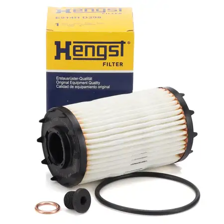 HENGST E914HD398 &Ouml;lfilter + Schraube f&uuml;r AUDI S4 RS4 B9 S5 RS5 F5 A6 C8 A7 4K A8 Q5 FY 4M