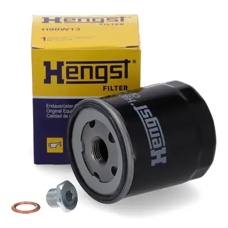 HENGST H90W13 &Ouml;lfilter + Schraube CITROEN FIAT HYUNDAI LADA LANCIA NISSAN PEUGEOT