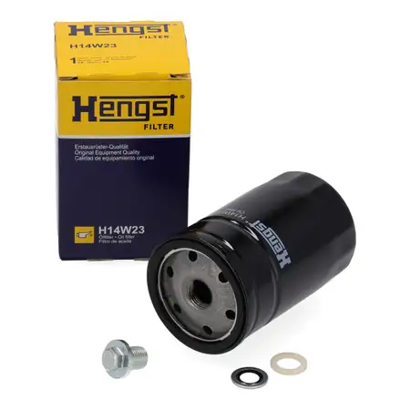 HENGST H14W23 &Ouml;lfilter + Schraube f&uuml;r FORD Fiesta 3 1.6 Galaxy WGR 2.0i 2.3 16V 2.0