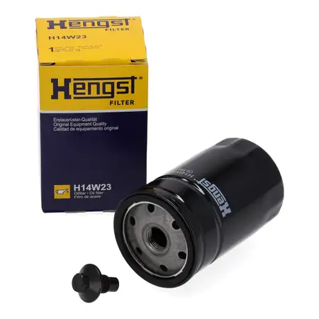 HENGST H14W23 &Ouml;lfilter + Schraube f&uuml;r FORD Escort 5 6 Fiesta 4 5 Focus 1 Mondeo 1 2