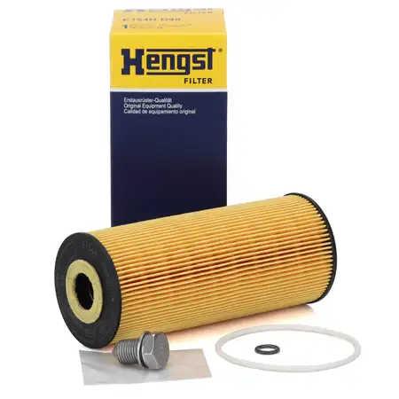 HENGST E154HD48 &Ouml;lfilter + &Ouml;lablassschraube f&uuml;r AUDI FORD SEAT SKODA VW 1.9-2.5 SDI/TDI