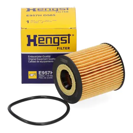 HENGST E957H D505 Oil Filter for FORD KUGA 3, PEUGEOT 308, 508, CITROEN C3, 3, 3, and OPEL 1.5 Diesel