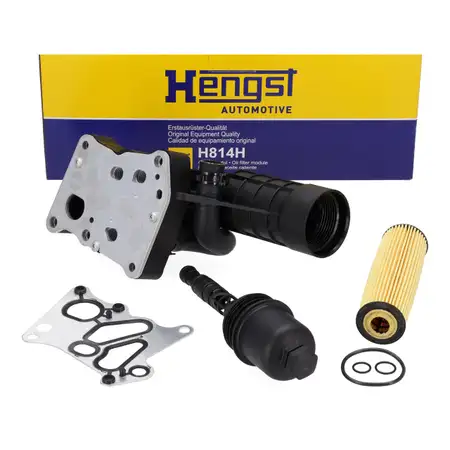 HENGST &Ouml;lk&uuml;hler + &Ouml;lfilter + Geh&auml;use f&uuml;r MERCEDES W204 S204 W212 A207 S212 M271 2711801410