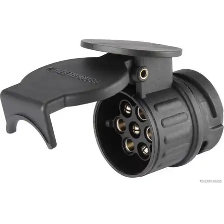 HERTH+BUSS KURZ Adapter Kurzadapter Stecker Steckdose Anh&auml;nger Kupplung 13 auf 7 polig