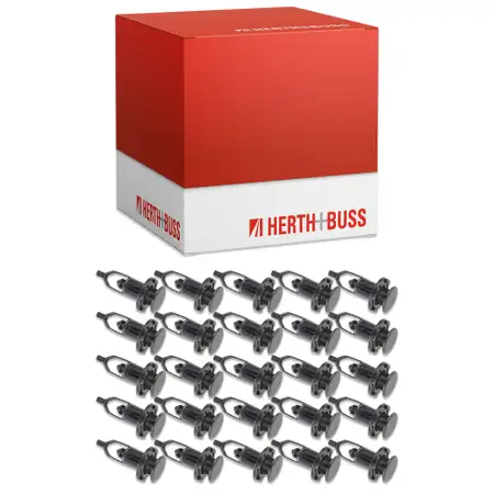 25x HERTH+BUSS Clips Verkleidung f&uuml;r CHEVROLET DAIHATSU LEXUS OPEL PSA TOYOTA