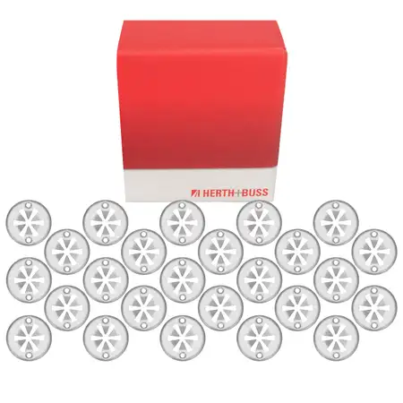 25x HERTH+BUSS Clips Befestigungsclips Klemmscheibe Unterbodenschutz f&uuml;r VAG FORD