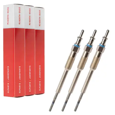 3x HERTH+BUSS ELPARTS Gl&uuml;hkerze f&uuml;r SMART ForTwo Cabrio/Coupe 451 0.8 CDi 54 PS 6601590401