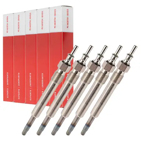 5x HERTH+BUSS ELPARTS Glow Plug for MERCEDES W202 W210 250D/Turbo-D OM605 113&ndash;150 hp