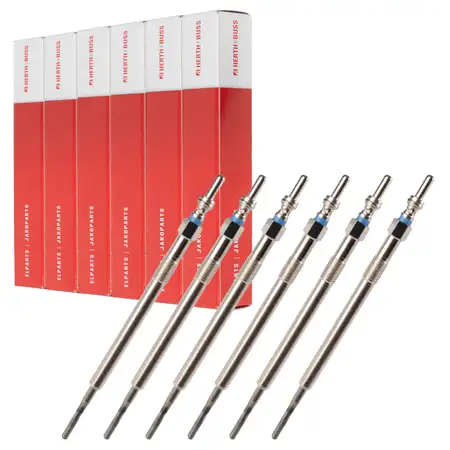 6x HERTH+BUSS ELPARTS Glow Plugs for JEEP Grand Cherokee 4 WK 3.0 CRD V6 4x4 (2014 and later)