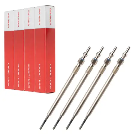 4x HERTH+BUSS ELPARTS Glow Plug for Mercedes A-Class/B-Class W169 A160-200CDI B180CDI OM640