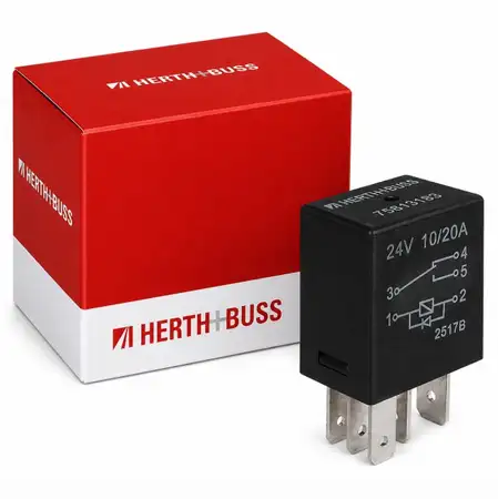 HERTH+BUSS ELPARTS 75613193 Relais Arbeitsstrom Multifunktionsrelais mit Diode 24V 10-20A