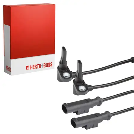 2x HERTH+BUSS ABS Sensor Raddrehzahl f&uuml;r OPEL Adam Corsa D E FIAT Grande Punto Evo vorne