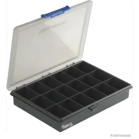 HERTH+BUSS ELPARTS 99994509 Sortimentskasten Kunststoff Schwarz 240x195x43mm 18 F&auml;cher