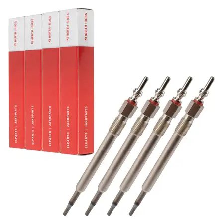 4x HERTH+BUSS JAKOPARTS Gl&uuml;hkerze f&uuml;r JEEP Cherokee KJ 2.8 CRD 4x4 150/163 PS ab Bj. 2005