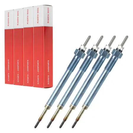 4x HERTH+BUSS JAKOPARTS Glow Plugs for HYUNDAI i20, i30, i40, and KIA Cee'd