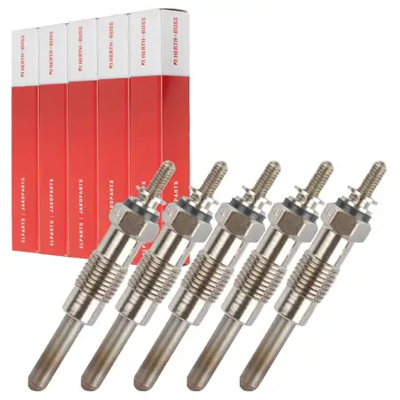 5x HERTH+BUSS JAKOPARTS Gl&uuml;hkerze f&uuml;r MERCEDES 190 W201 W202 W124 W460 W461 W463 T1 OM602