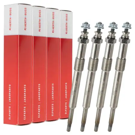 4x HERTH+BUSS Gl&uuml;hkerze f&uuml;r CITROEN FIAT FORD LANCIA PEUGEOT SUZUKI VOLVO 2.0/2.2 D