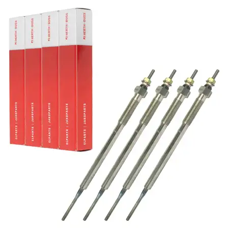 4x HERTH+BUSS Glow Plugs for TOYOTA Avensis, Corolla, Hiace 4, Hilux 6, 7, Previa 2, RAV 4