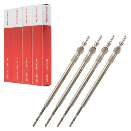 4x HERTH+BUSS JAKOPARTS Glow Plugs for OPEL Astra J, Combo, Insignia A, Zafira C 1.6/2.0 CDTi