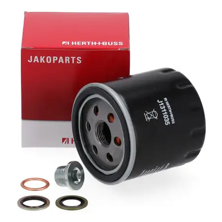 HERTH+BUSS JAKOPARST &Ouml;lfilter + Schraube f&uuml;r DACIA MERCEDES OM607 NISSAN RENAULT 1.5 dCi