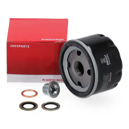 HERTH+BUSS JAKOPARTS Oil Filter + Screw for DACIA, MITSUBISHI, NISSAN, OPEL, RENAULT, SUZUKI