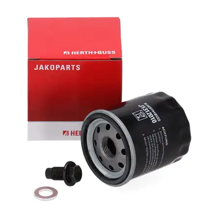 HERTH+BUSS &Ouml;lfilter + Schraube f&uuml;r PSA C1 I II 107 108 TOYOTA Aygo IQ Yaris 1.0 1.3