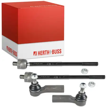 2x HERTH+BUSS JAKOPARTS Spurstange + Kopf f&uuml;r VW Golf 5 6 7 Tiguan Touran A3 8P 8V vorne